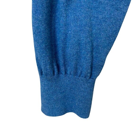 L.L. Bean 1/4 Zip Sweater Mock Neck Cashmere Cotton Blend Size M GUC - Picture 5 of 9